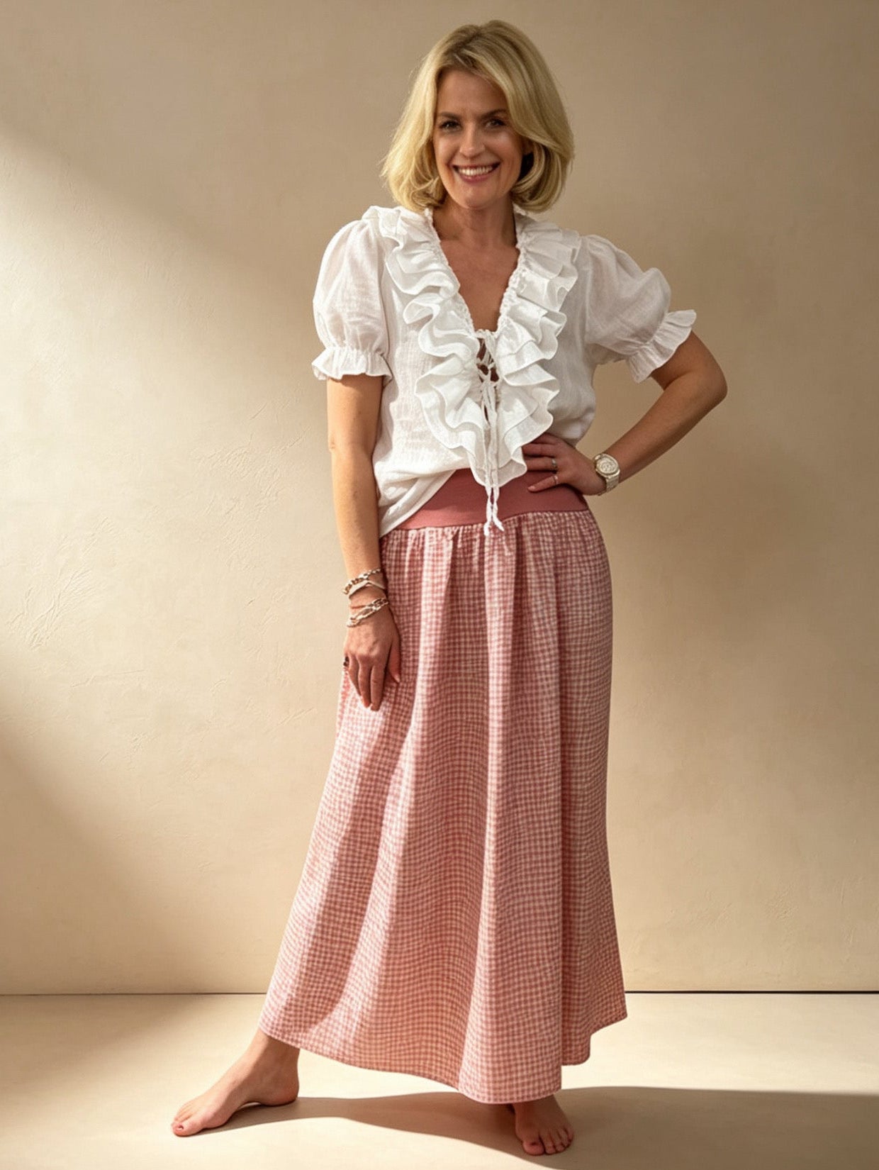 Valentine Gingham Skirt