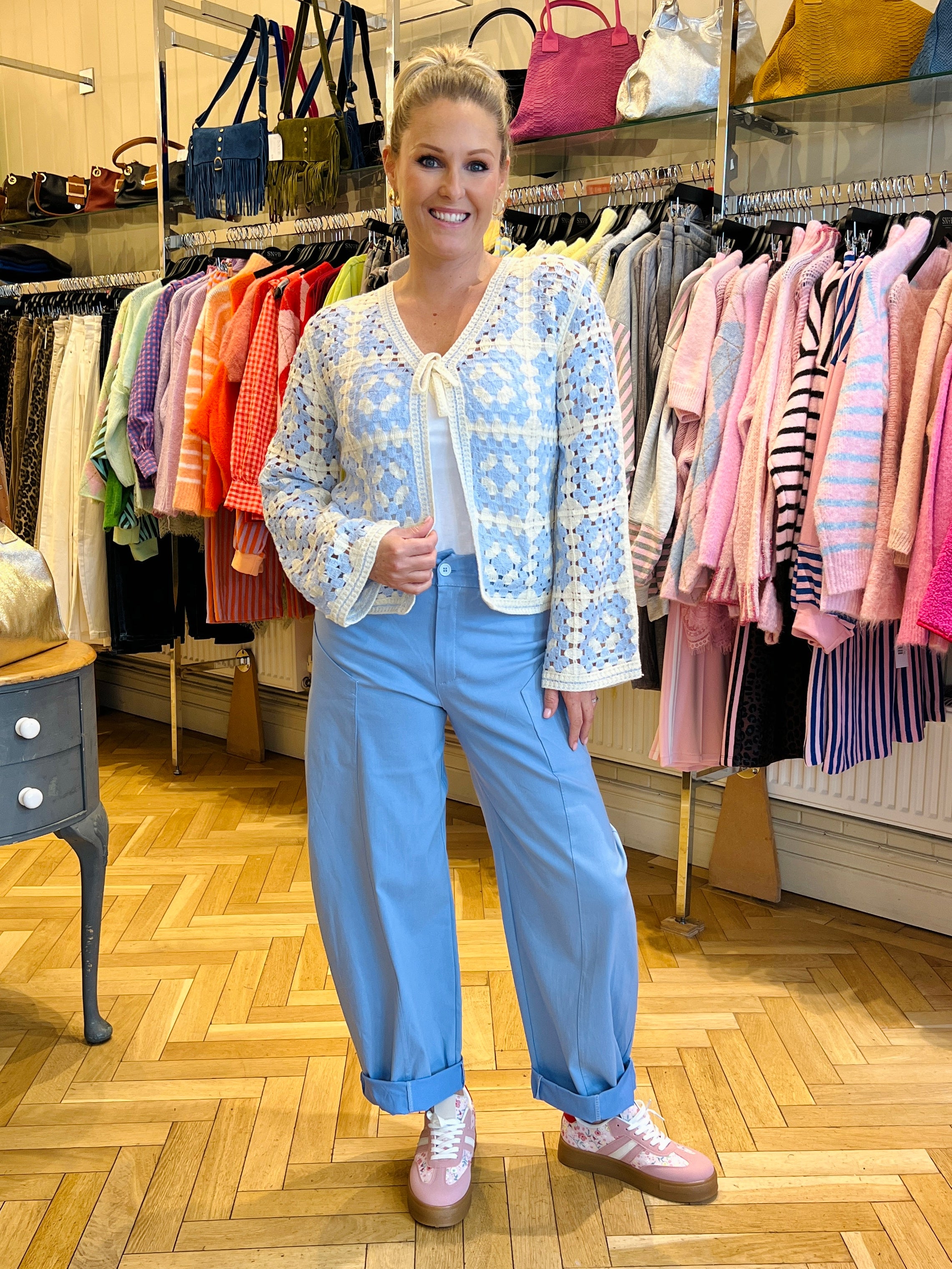 Crochet Tie Front Jacket