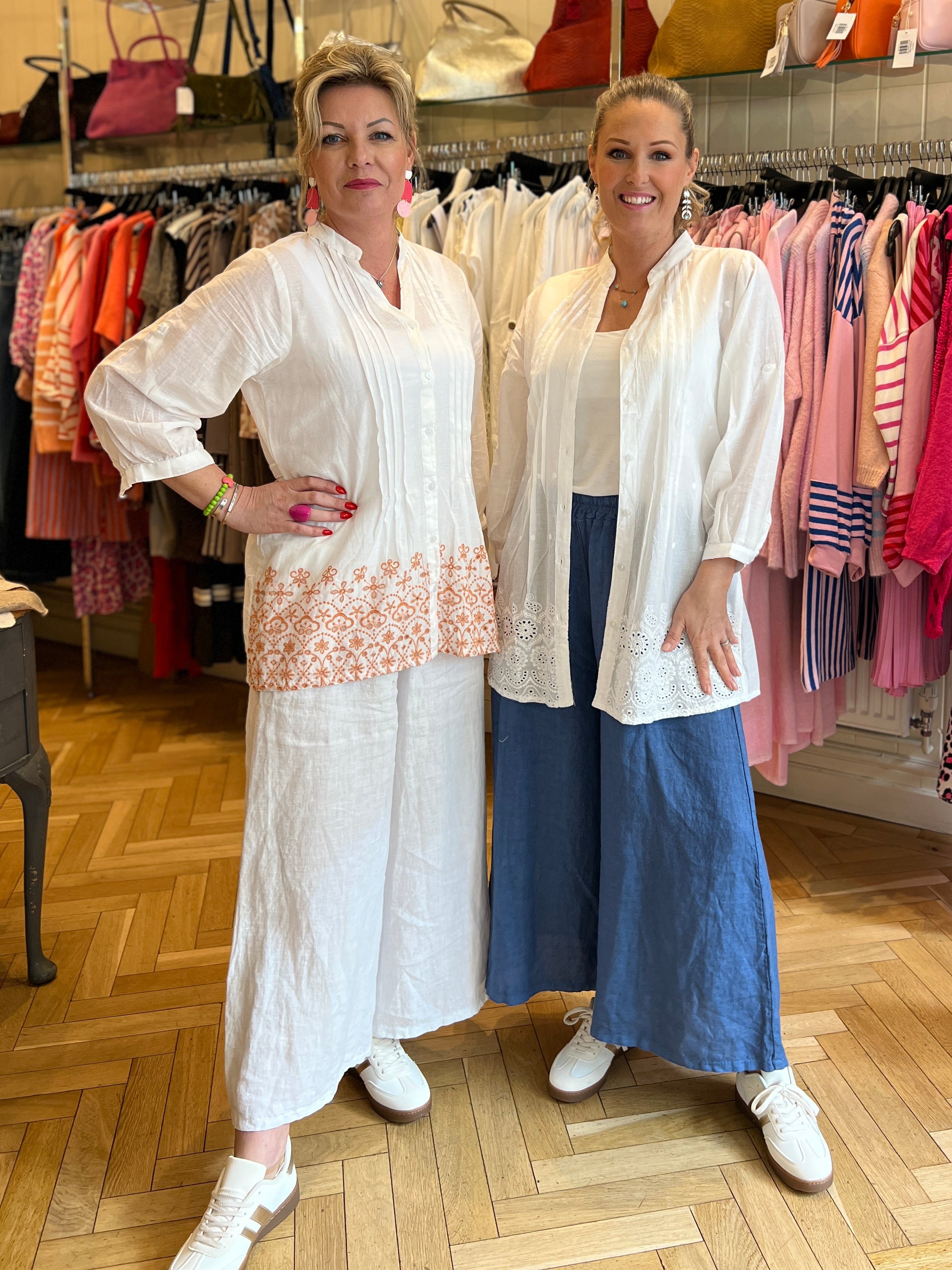 Linen Wide Leg Cullottes