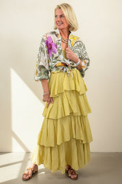 Dune Strapless Tiered Maxi Dress
