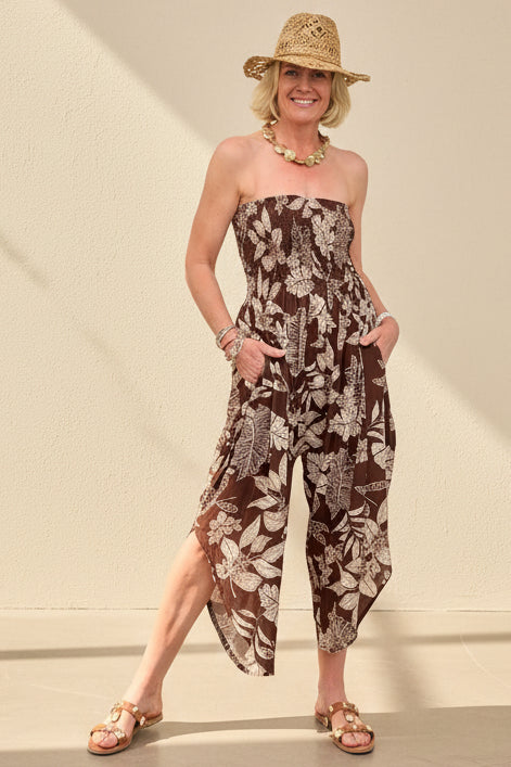 Jungle Batik Print  Romper