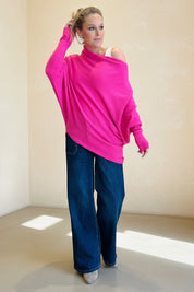 Asymmetric Slouch Italian Soft Knit