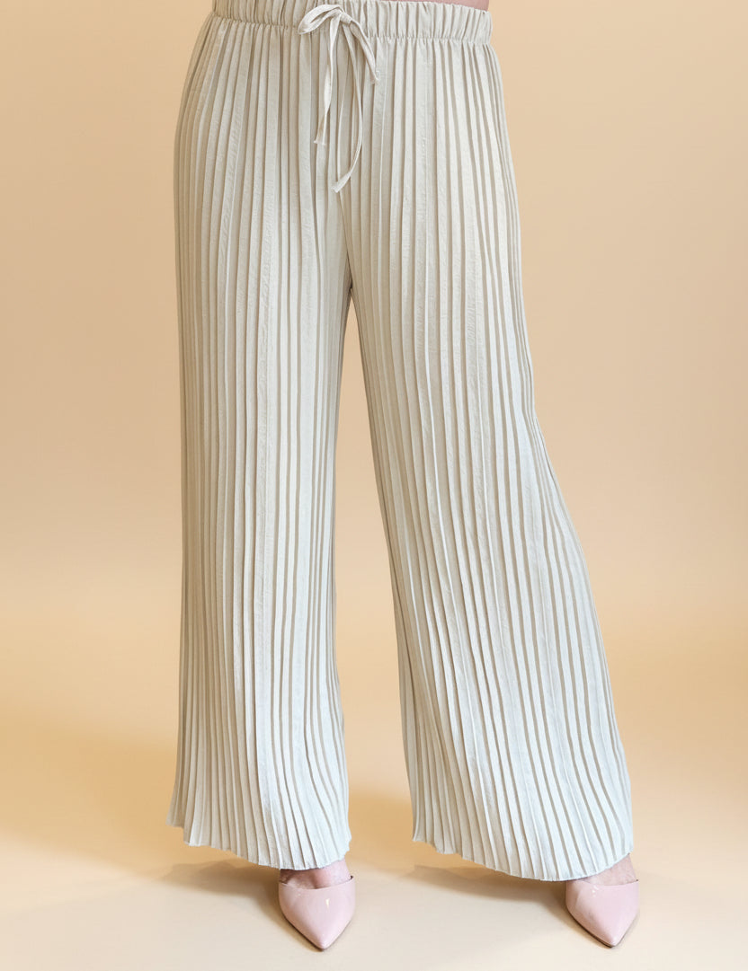 Pleated Palazzo Trousers