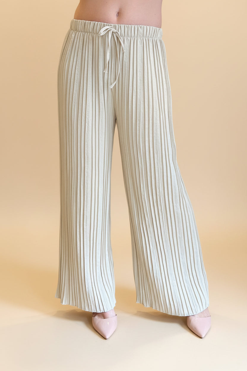 Pleated Palazzo Trousers