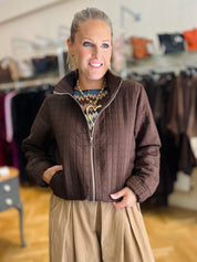 Quilted Bomber Jacket