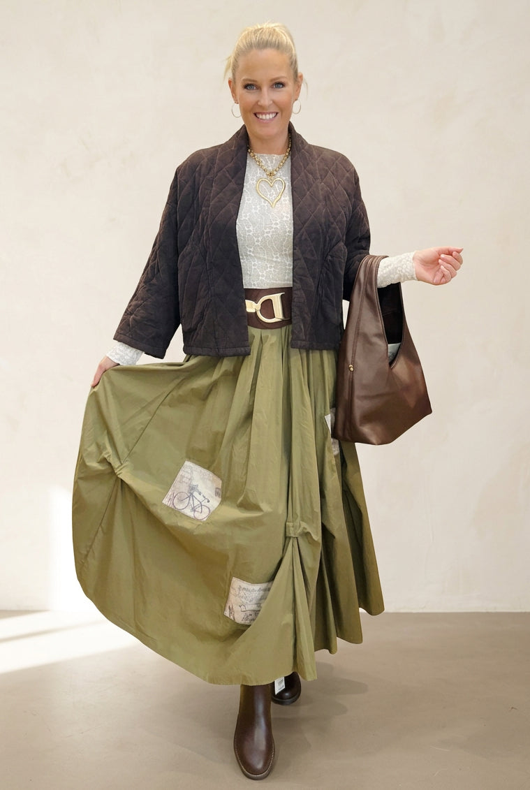 Helena postcard skirt