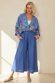 Claudia Painted Linen Shirt