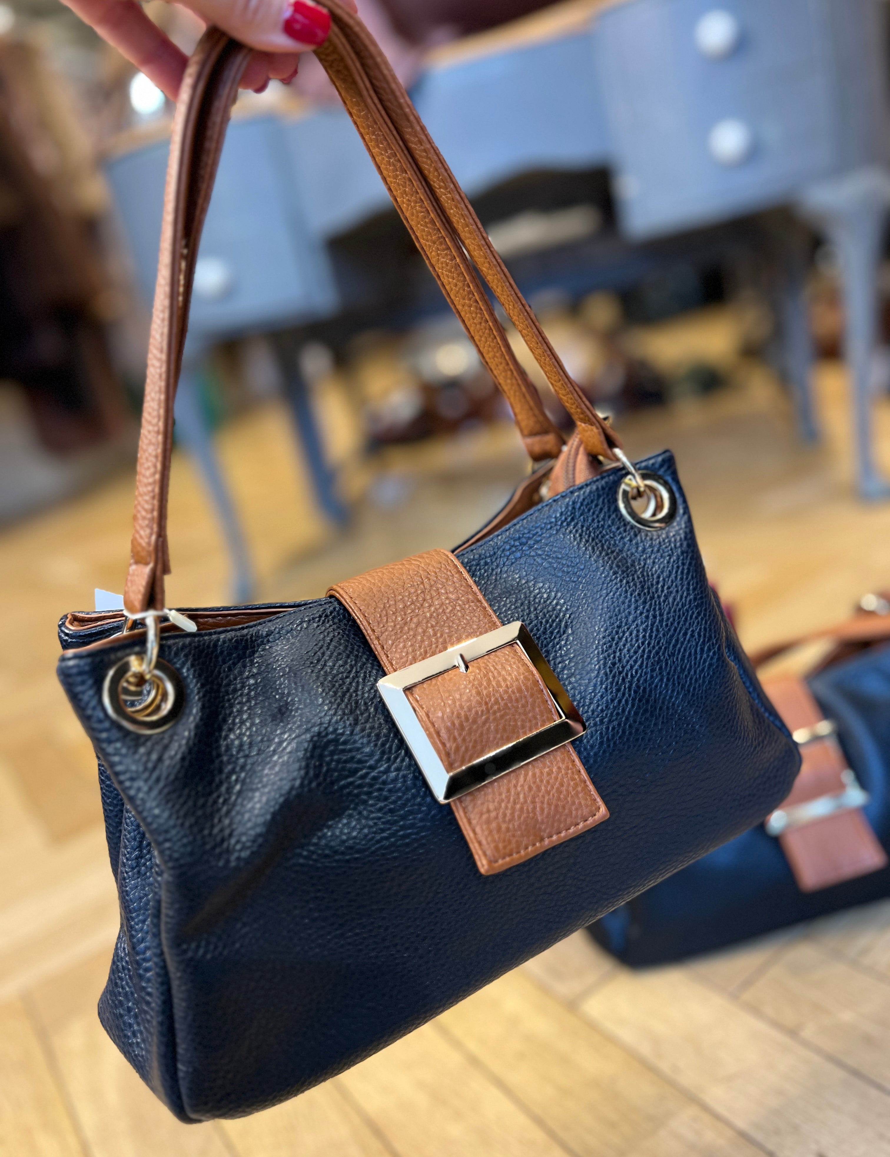 Square Buckle Shoulder Bag