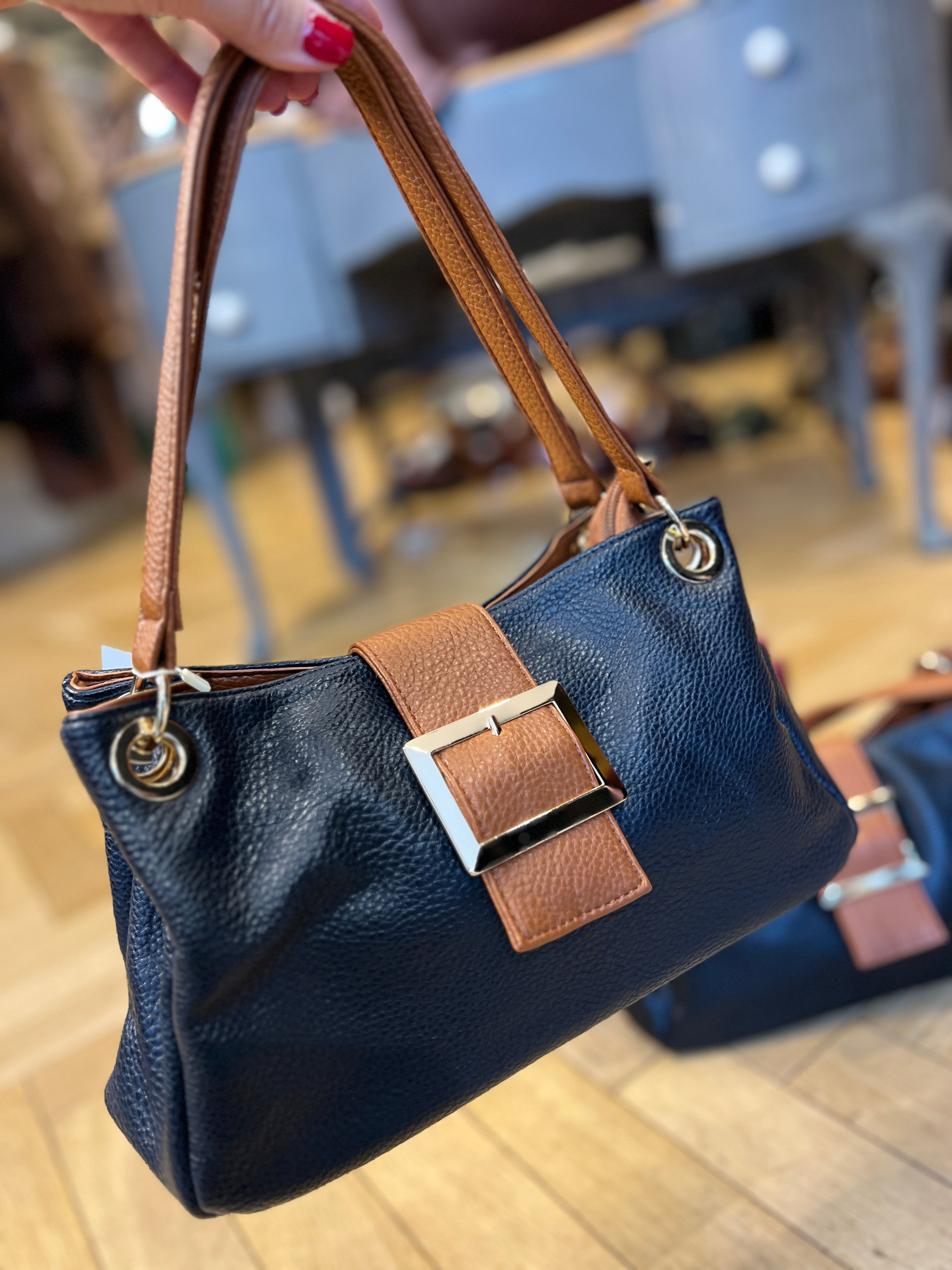 Square Buckle Shoulder Bag