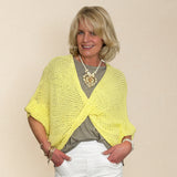 Textured Stitch Cross Over Batwing