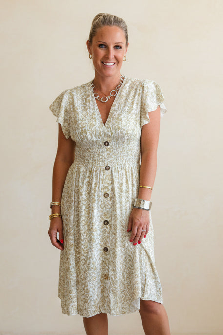 Floral Ditsy Midi Dress