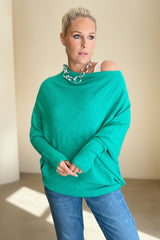 Asymmetric Slouch Italian Soft Knit