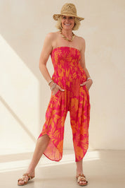 Jungle Batik Print  Romper