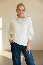 Asymmetric Slouch Italian Soft Knit
