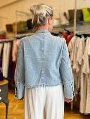 Denim Military Jacket