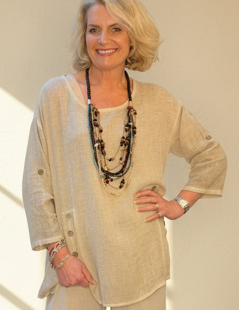 Sorrento Collection - Button Tunic