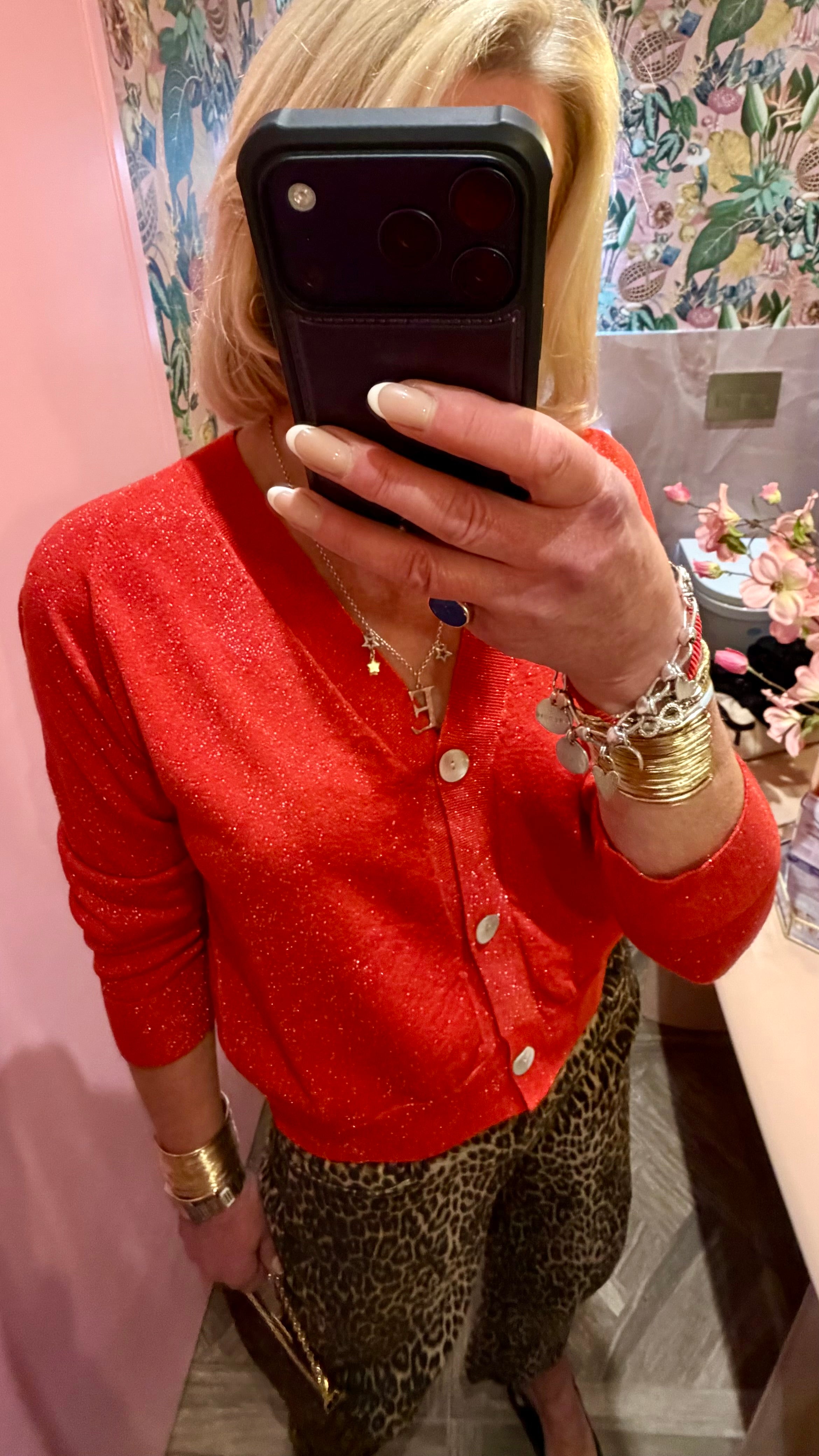 Stella Sparkle Boyfriend Cardigan