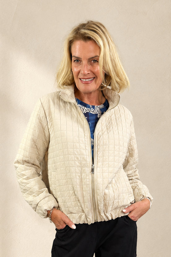 Quilted Bomber Jacket