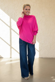 Asymmetric Slouch Italian Soft Knit