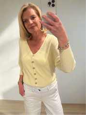 Baloon Sleeve Italian Knit Cardi