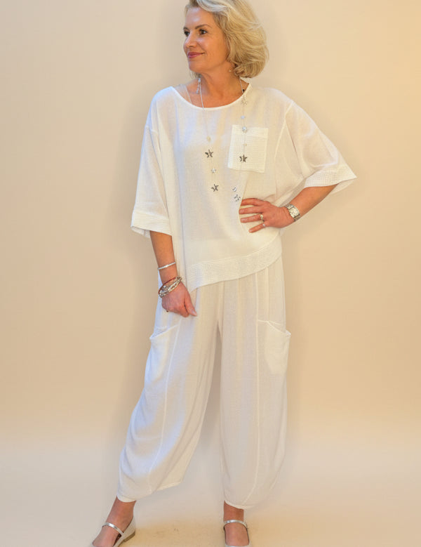 Sorrento Collection - Waffle Pocket Top