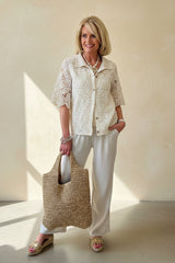 Pull on Cheesecloth Trousers