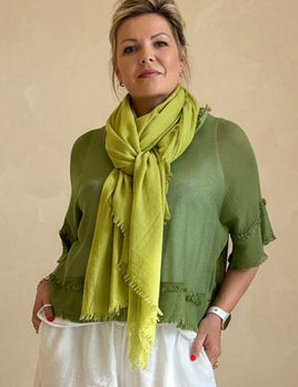 Raw Edge 2 piece Layer top
