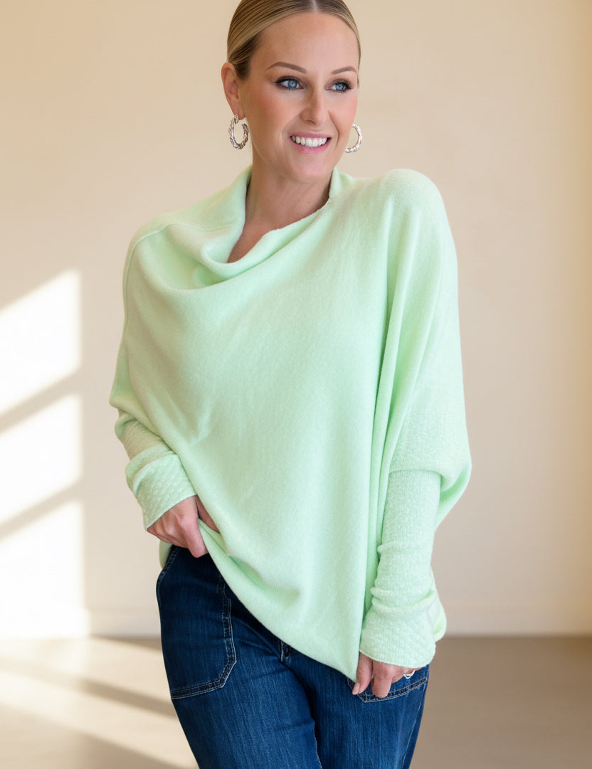 Asymmetric Slouch Italian Soft Knit