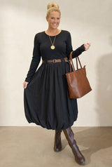 Puff- Ball Cotton Dress