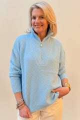 1/4 Zip Soft Knits - Plain