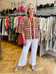 Keleidescope Crochet Shirt