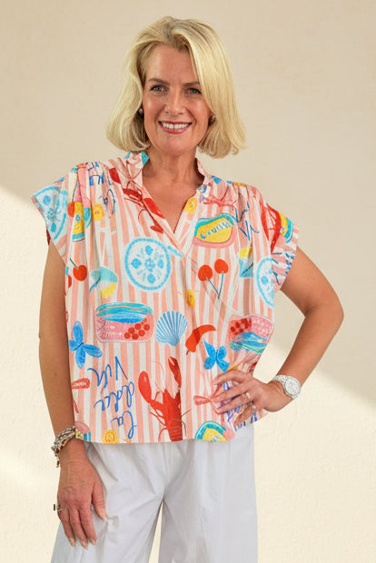 Postcard from Naples Cotton Shirt