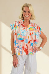 Postcard from Naples Cotton Shirt