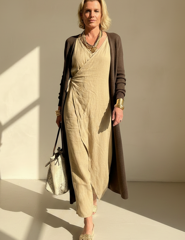 Silvana Faux Wrap Jumpsuit