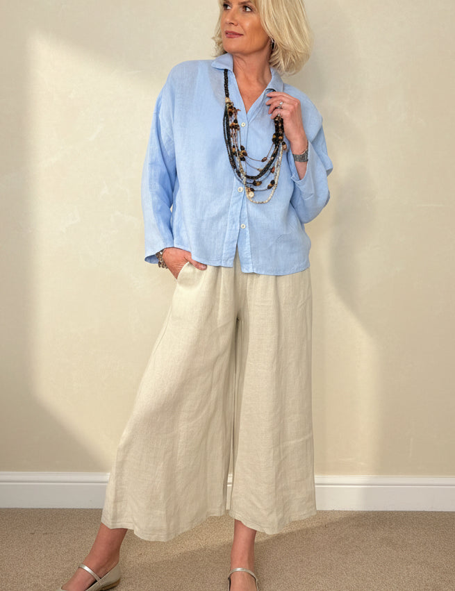 Relaxed Fit Linen Shirt