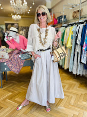 Poplin -  Super Wide Leg Culottes