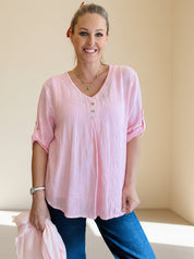 Sorrento - 3 Button V Neck Shirt