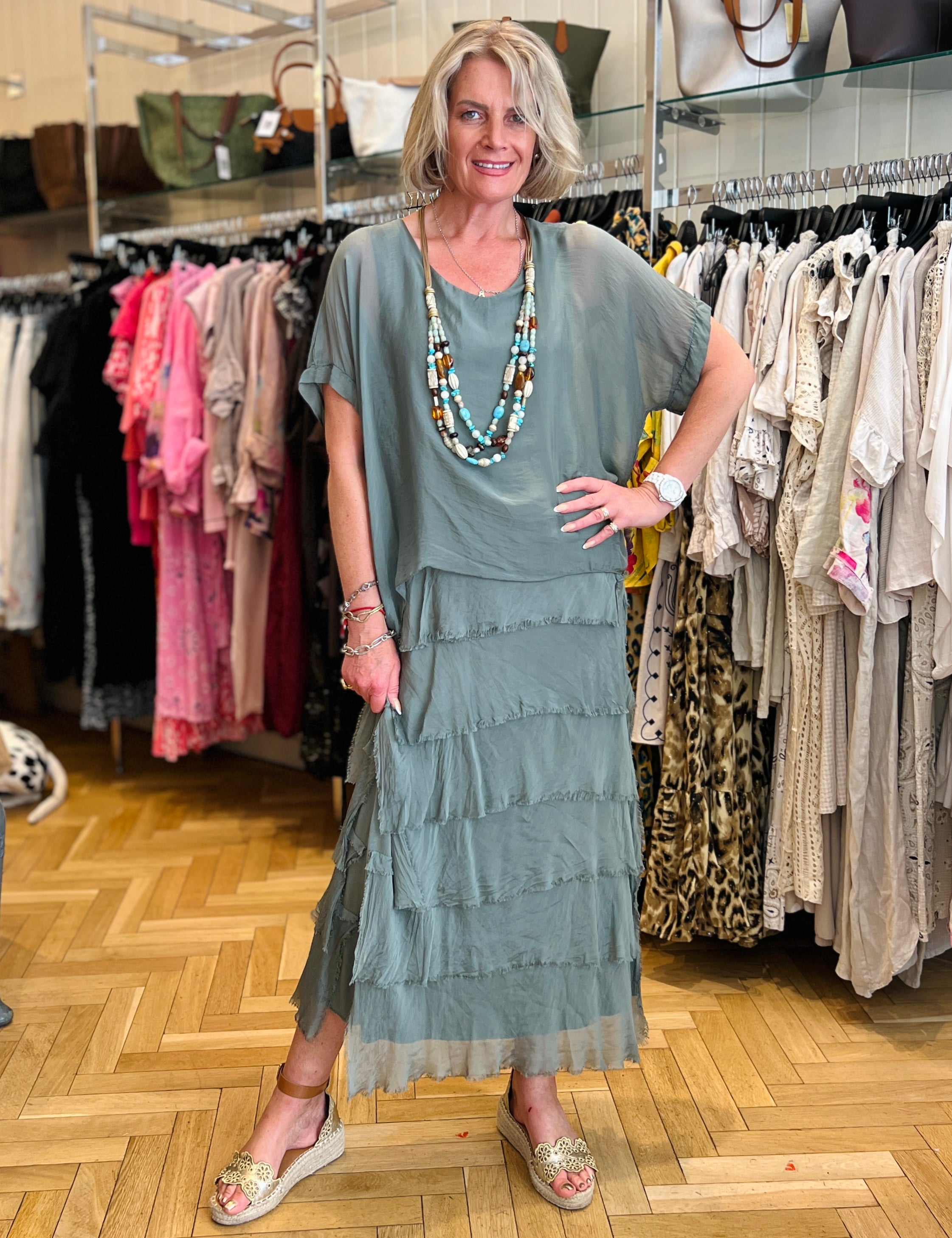 Freya - Silk Maxi Dress