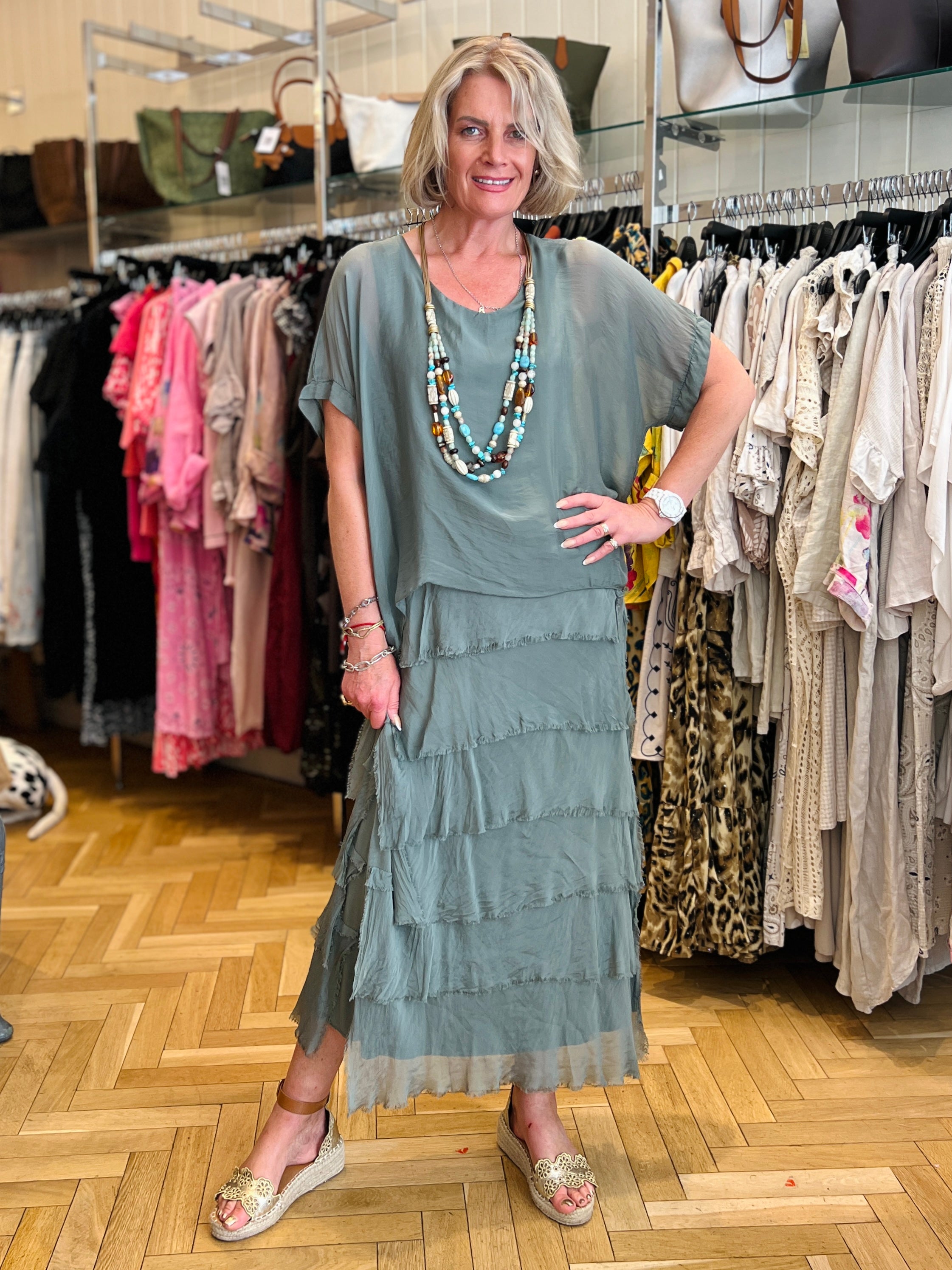 Freya - Silk Maxi Dress