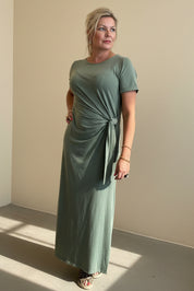 Side Knot T Shirt Dress