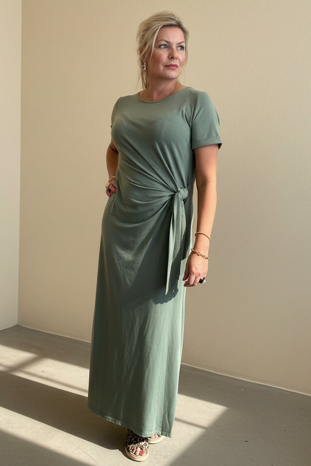 Side Knot T Shirt Dress