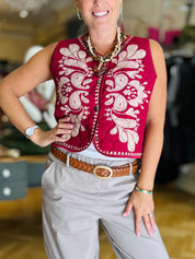 Plaited with Studs Belt