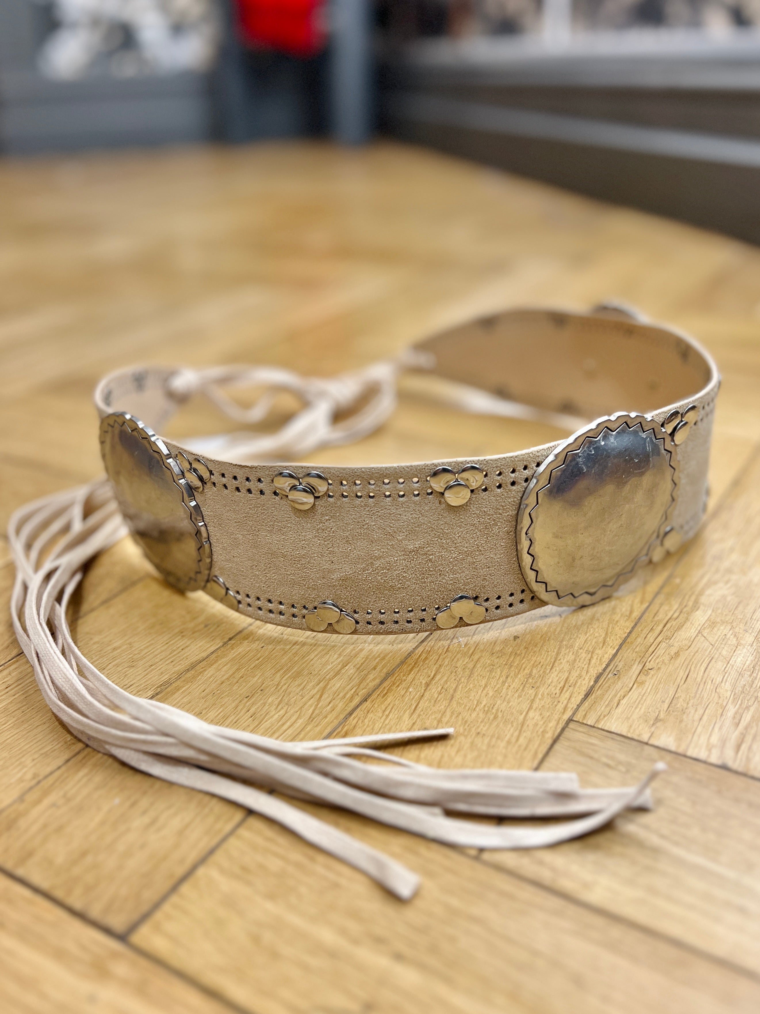 Medallion Tie Belt