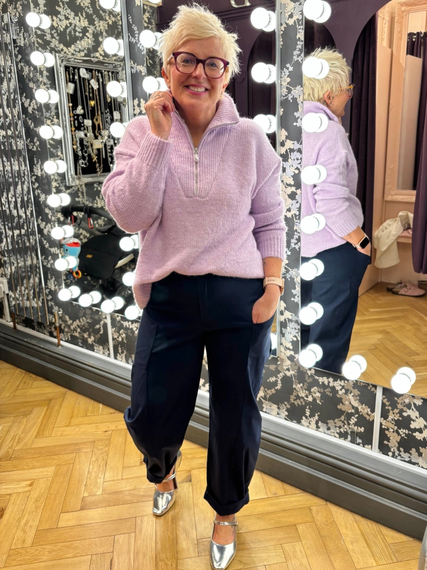 1/4 Zip Soft Knits - Plain