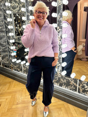 1/4 Zip Soft Knits - Plain