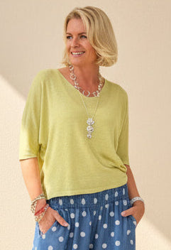 Linen Blend Layering Top