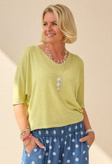 Linen Blend Layering Top