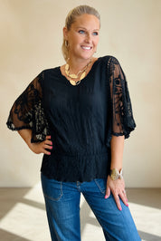 Butterfly Lace Blouse