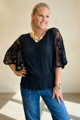 Butterfly Lace Blouse