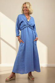 Linen Pinafore Dress